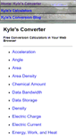 Mobile Screenshot of kylesconverter.com